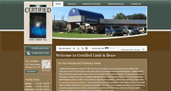Desktop Screenshot of certifiedlimbandbrace.com